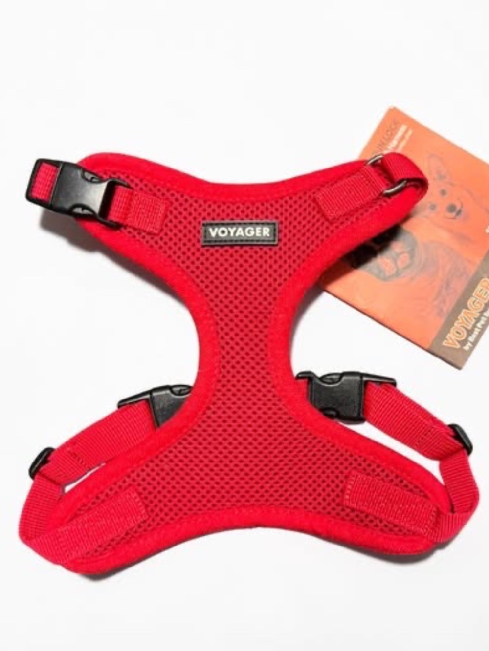 Voyager Adjustable Step In Mesh Dog Harness Red Small NWT